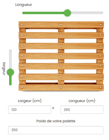 expedition de palettes surdimensionnées